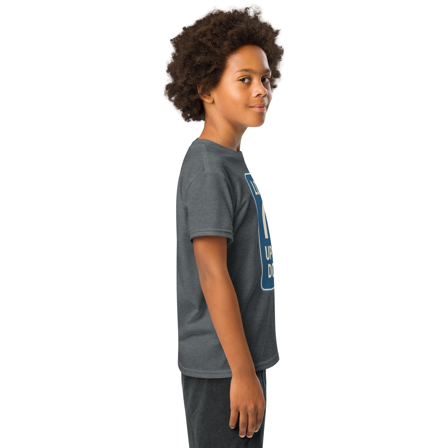 Lost in the Upside Down Youth t-shirt from Rare Plus Apparel – unique movie & pop culture inspired design.