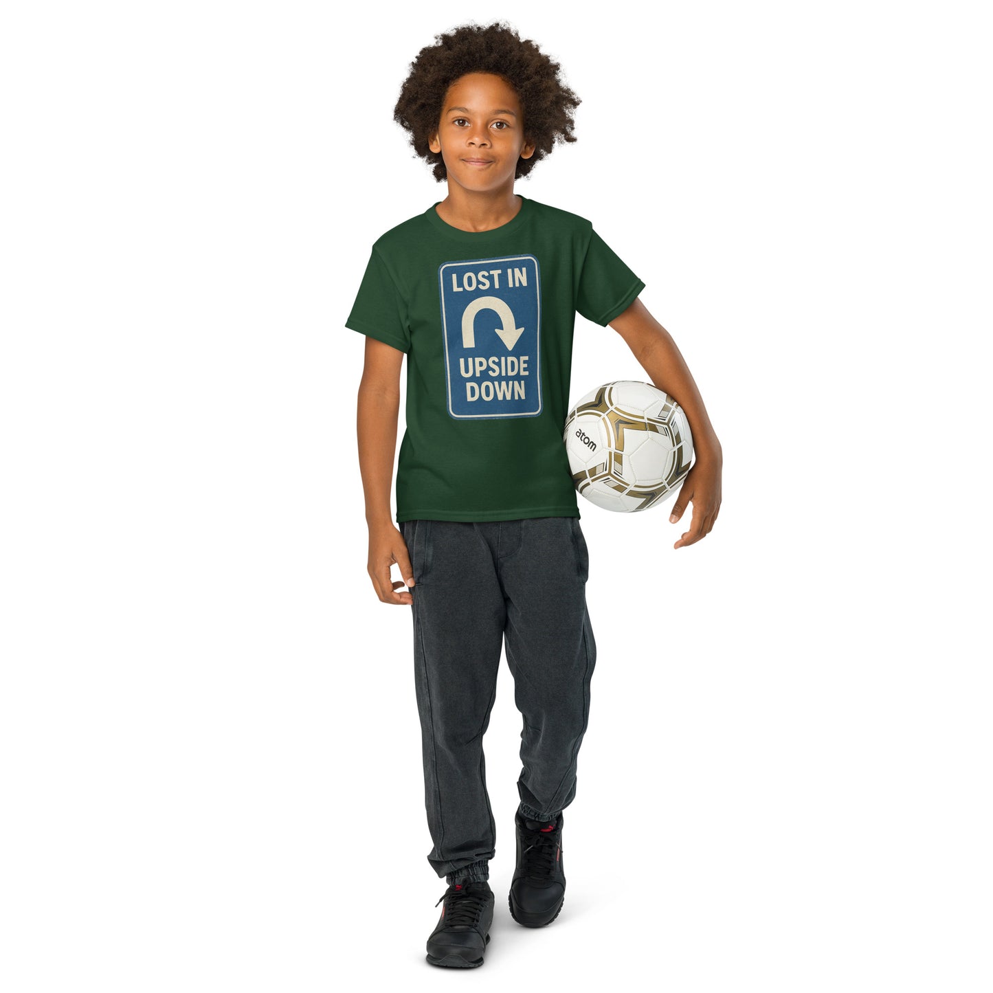 Lost in the Upside Down Youth t-shirt from Rare Plus Apparel – unique movie & pop culture inspired design.