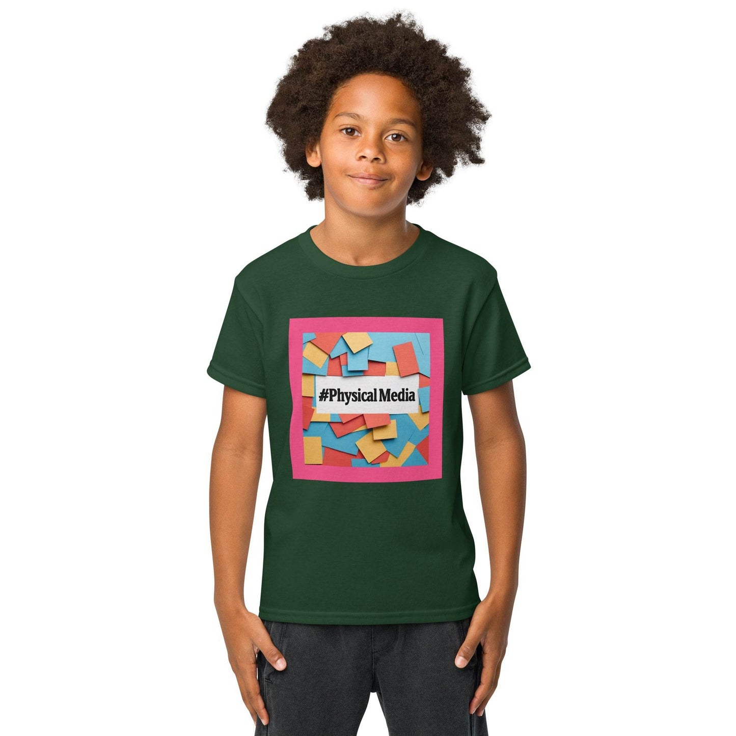 #PhysicalMedia Youth t-shirt - Rare Plus Apparel!