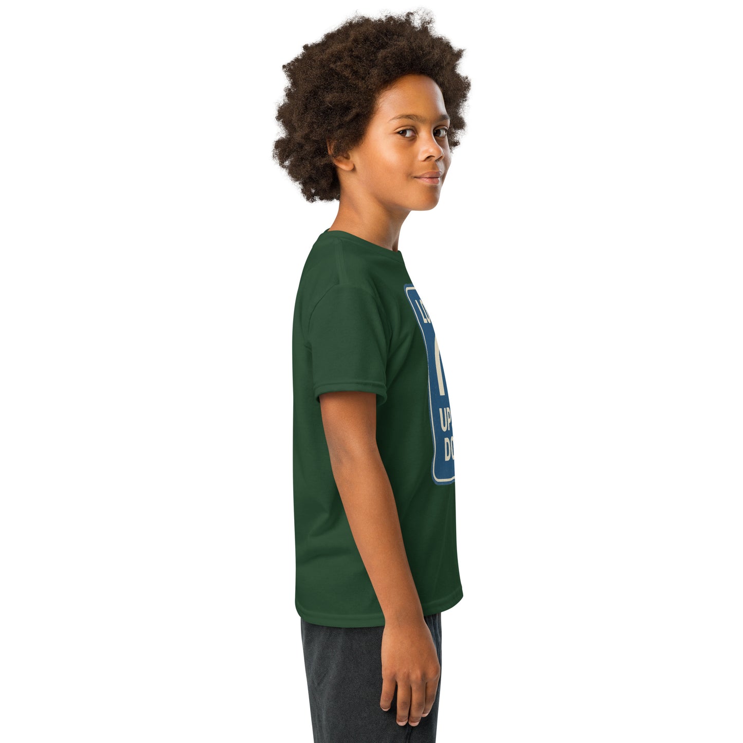 Lost in the Upside Down Youth t-shirt from Rare Plus Apparel – unique movie & pop culture inspired design.