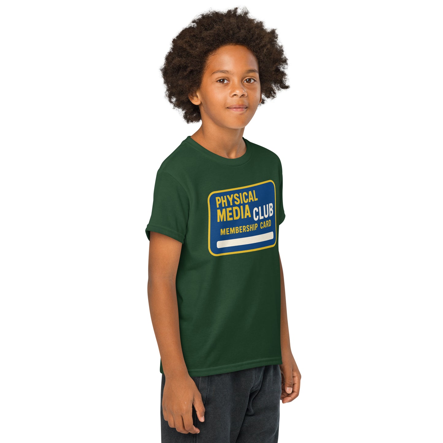 Physical Media Club Youth t-shirt from Rare Plus Apparel – unique movie & pop culture inspired design.