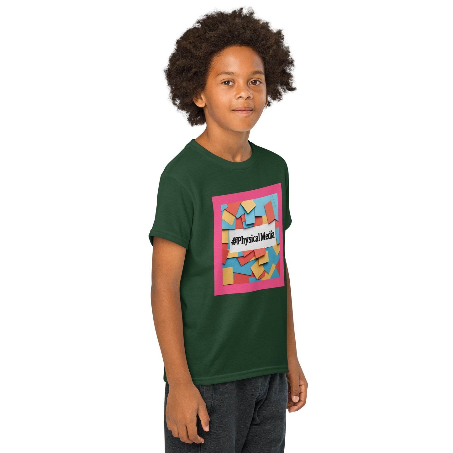 #PhysicalMedia Youth t-shirt - Rare Plus Apparel!