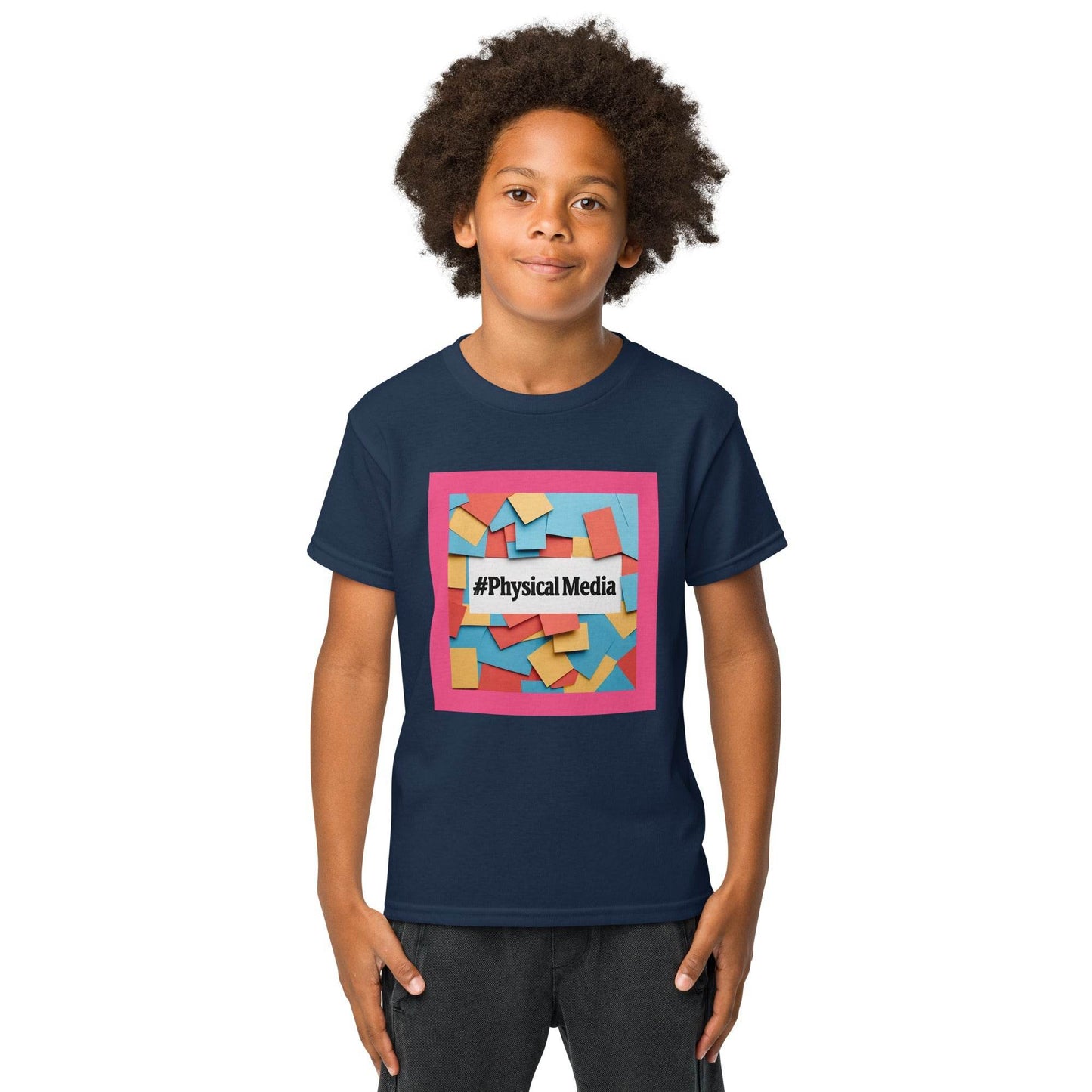 #PhysicalMedia Youth t-shirt - Rare Plus Apparel!