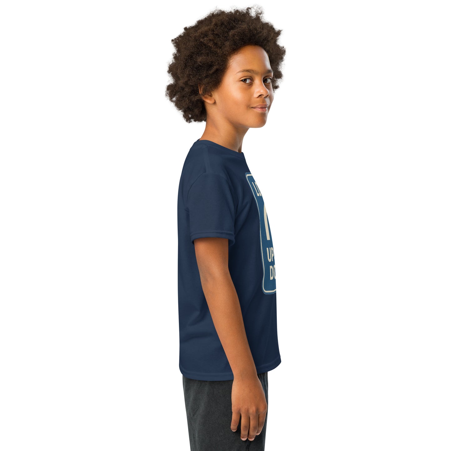 Lost in the Upside Down Youth t-shirt from Rare Plus Apparel – unique movie & pop culture inspired design.