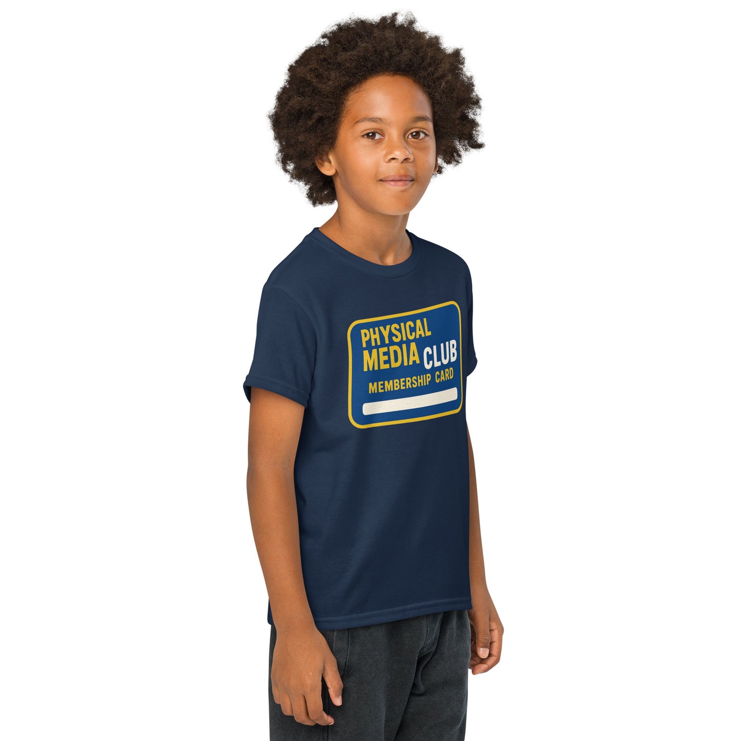 Physical Media Club Youth t-shirt from Rare Plus Apparel – unique movie & pop culture inspired design.