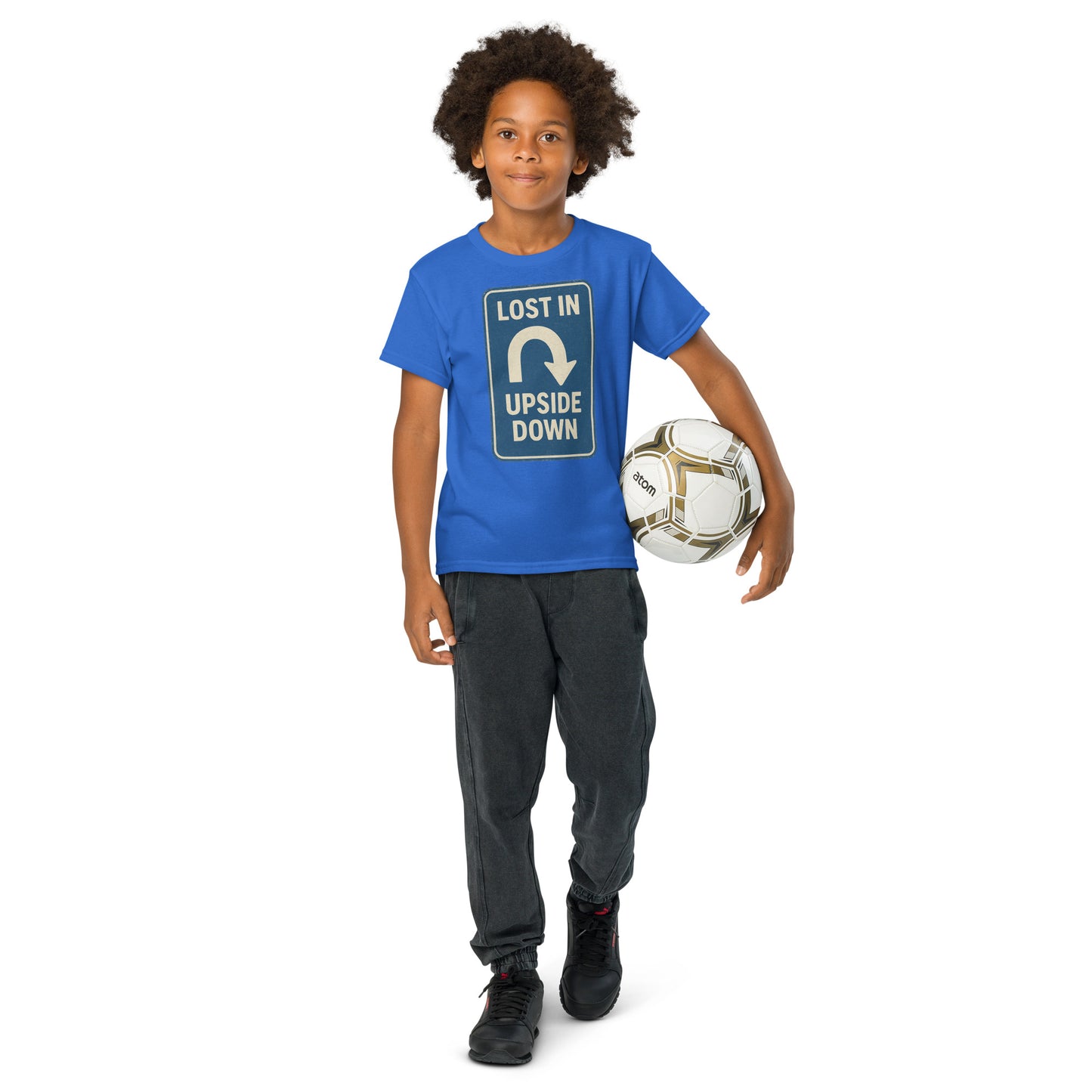 Lost in the Upside Down Youth t-shirt from Rare Plus Apparel – unique movie & pop culture inspired design.
