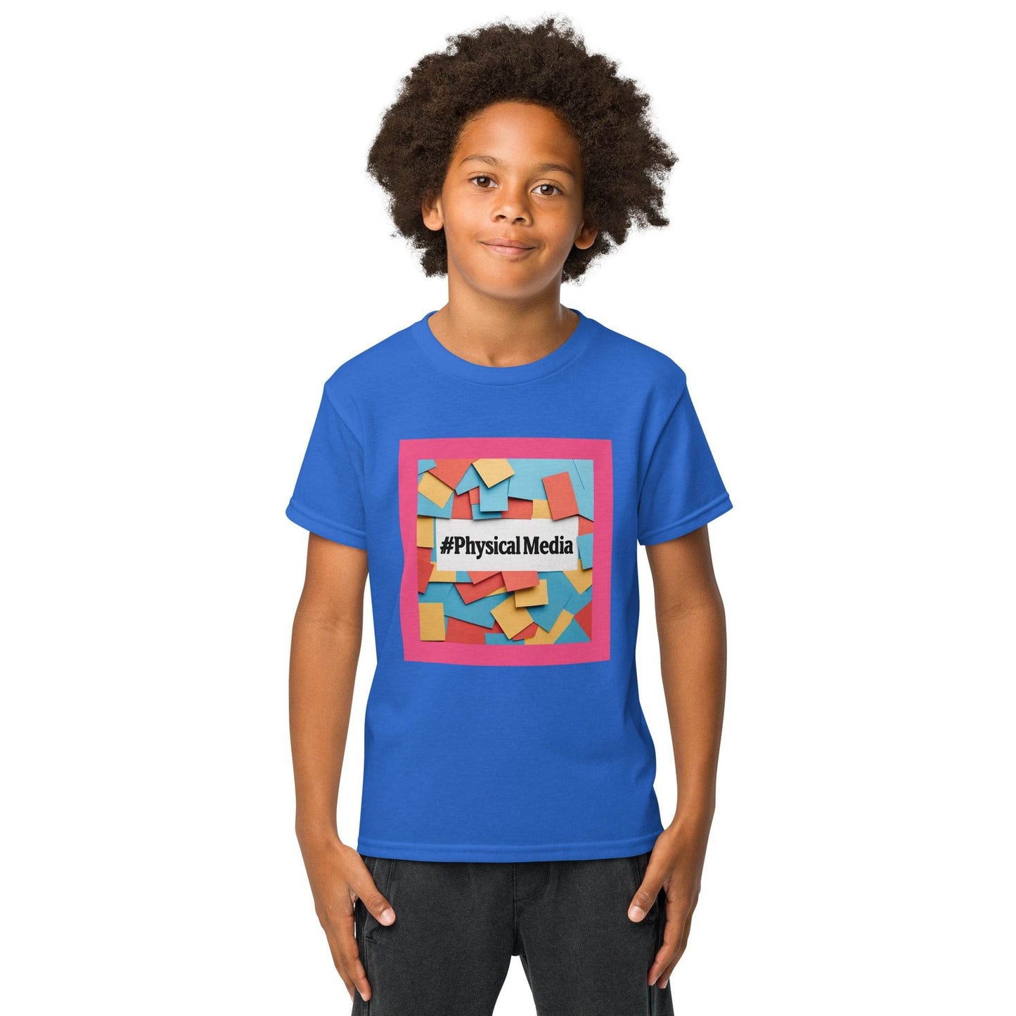 #PhysicalMedia Youth t-shirt - Rare Plus Apparel!