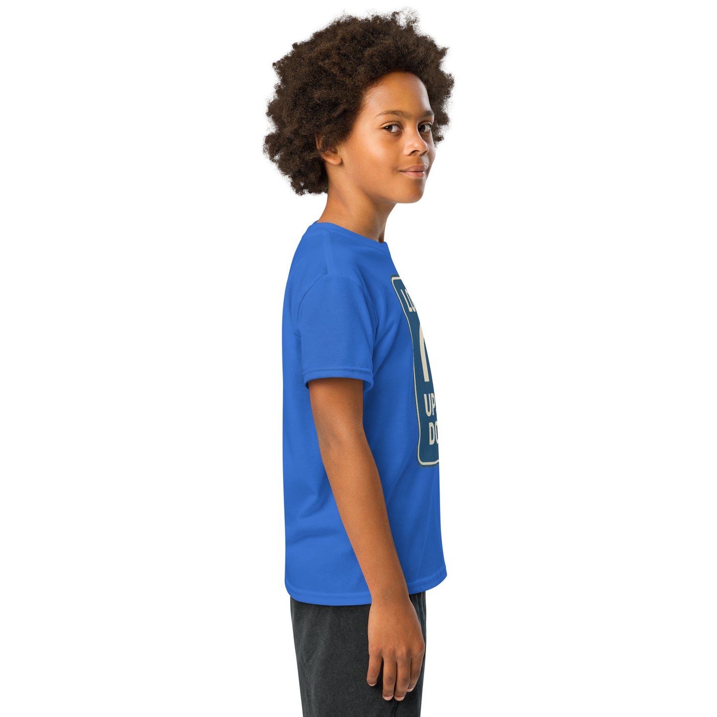 Lost in the Upside Down Youth t-shirt from Rare Plus Apparel – unique movie & pop culture inspired design.