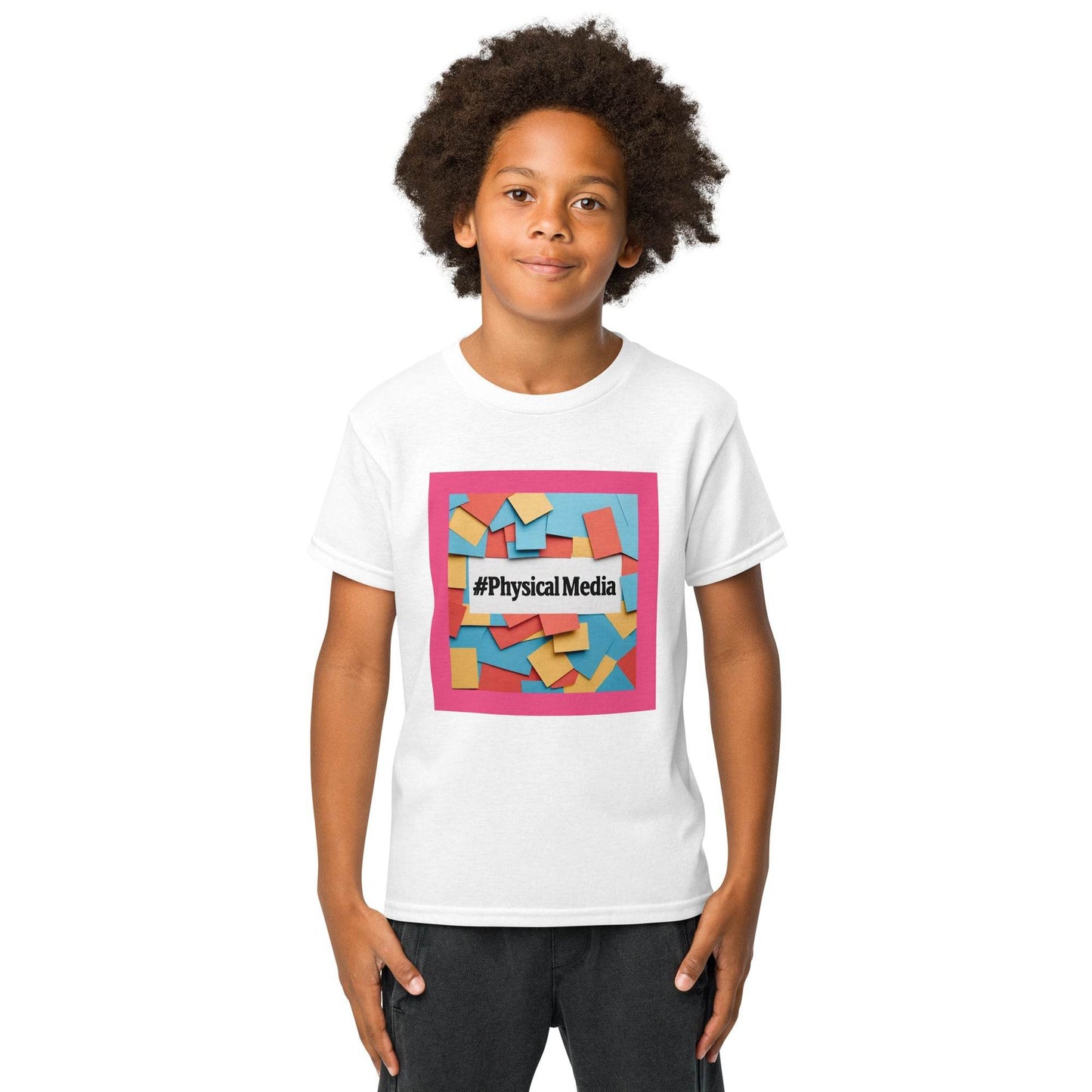 #PhysicalMedia Youth t-shirt - Rare Plus Apparel!
