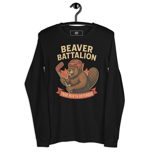 Beaver Battalion Long Sleeve Tee – True North Defender Unisex Apparel
