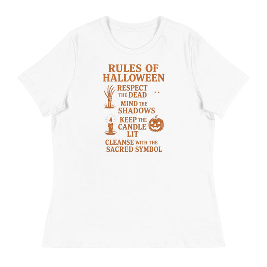 Rules of Halloween Women's T-Shirt - Relaxed Fit for Spooky Style