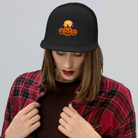 “Midnight Pumpkins” The Jack-O-Lantern Parade Trucker Cap