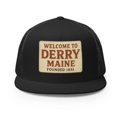 Welcome to Derry, Maine: Founded 1851 Cap Trucker Hat