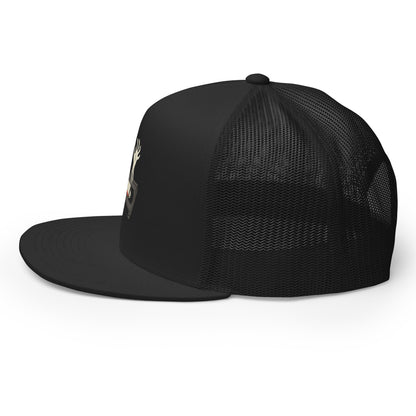 Cursed Media Trucker Cap  from Rare Plus Apparel – unique movie & pop culture inspired design.