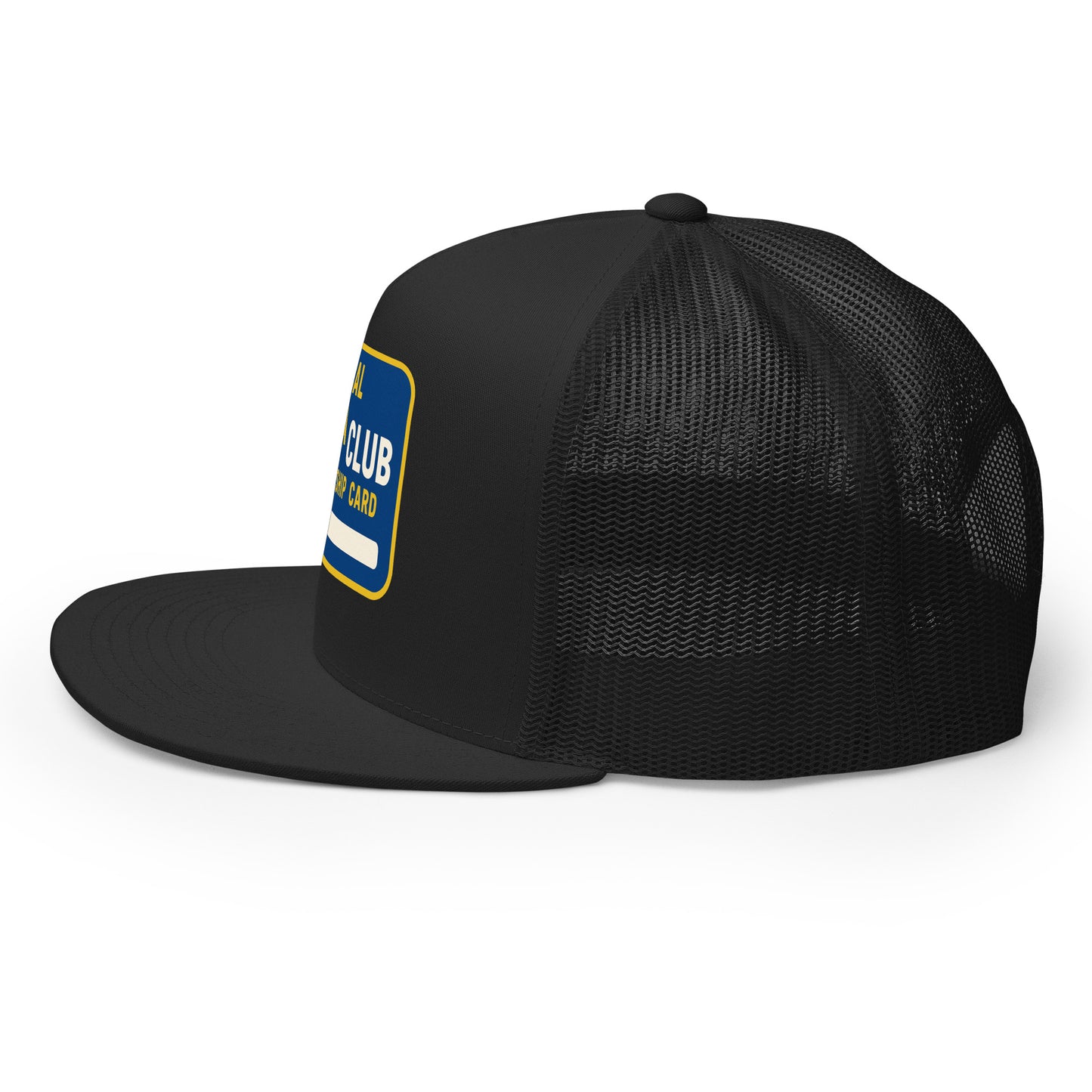 Physical Media Club Trucker Cap  from Rare Plus Apparel – unique movie & pop culture inspired design.