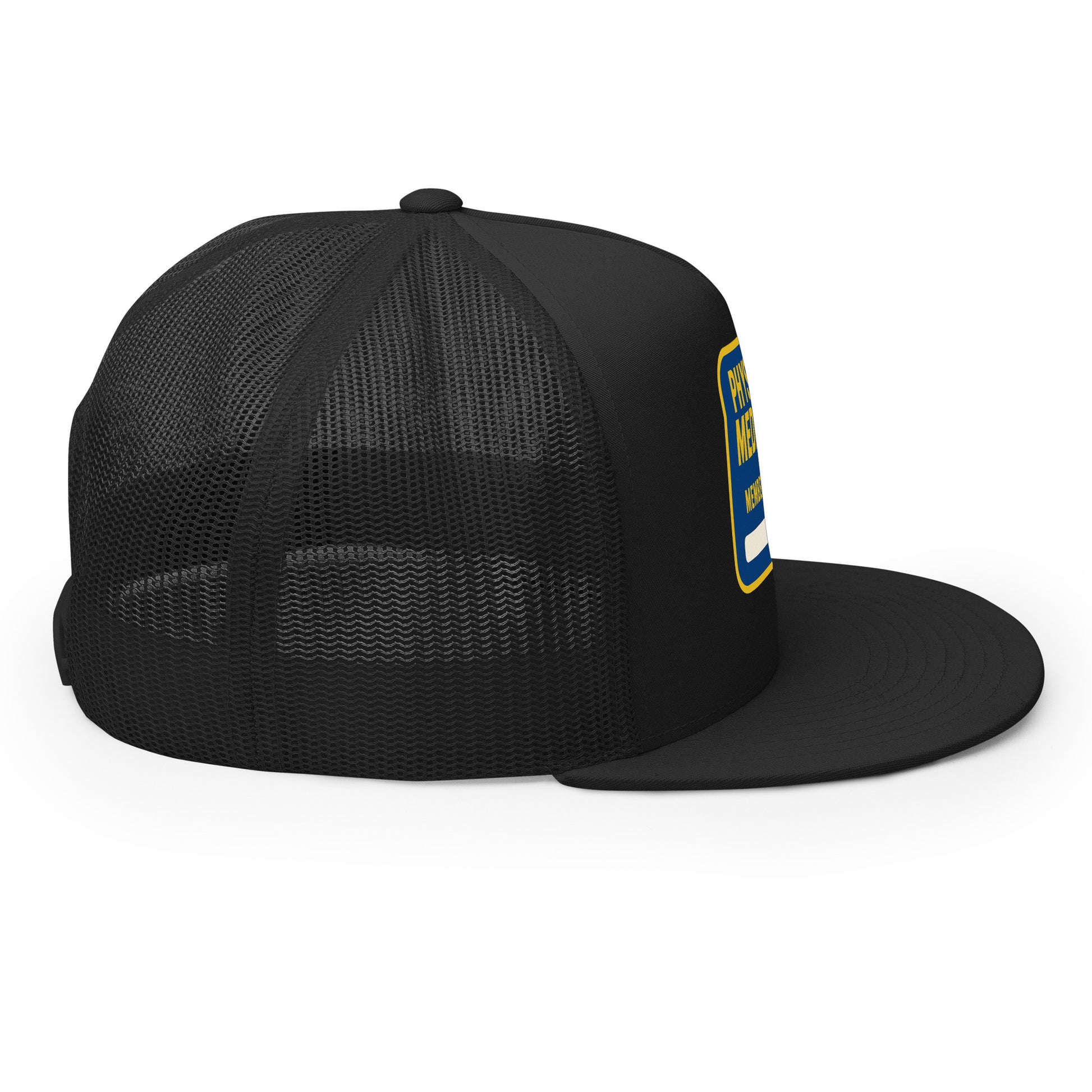 Physical Media Club Trucker Cap  from Rare Plus Apparel – unique movie & pop culture inspired design.