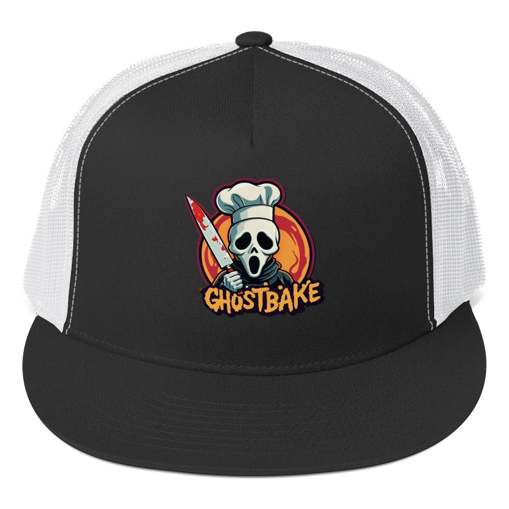 GhostBake Trucker Cap  from Rare Plus Apparel – unique movie & pop culture inspired design.