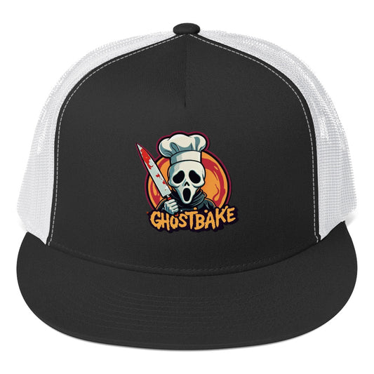 GhostBake Trucker Cap  from Rare Plus Apparel – unique movie & pop culture inspired design.