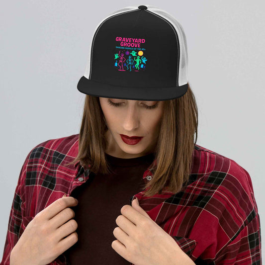 Graveyard Groove – Dancing Ghouls of the 80s Trucker Cap