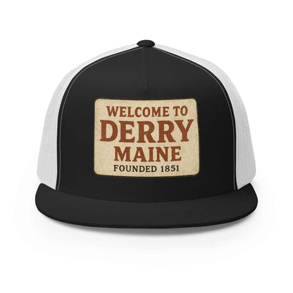 Welcome to Derry, Maine: Founded 1851 Cap Trucker Hat