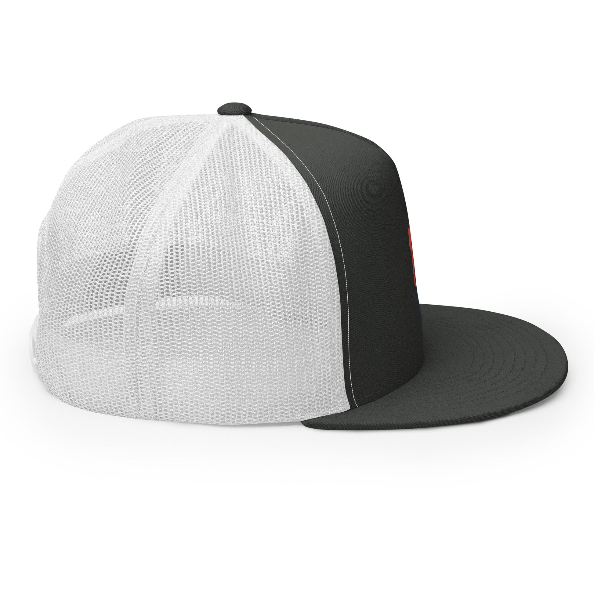 Not 51st State Mountie Trucker Cap  from Rare Plus Apparel – unique movie & pop culture inspired design.