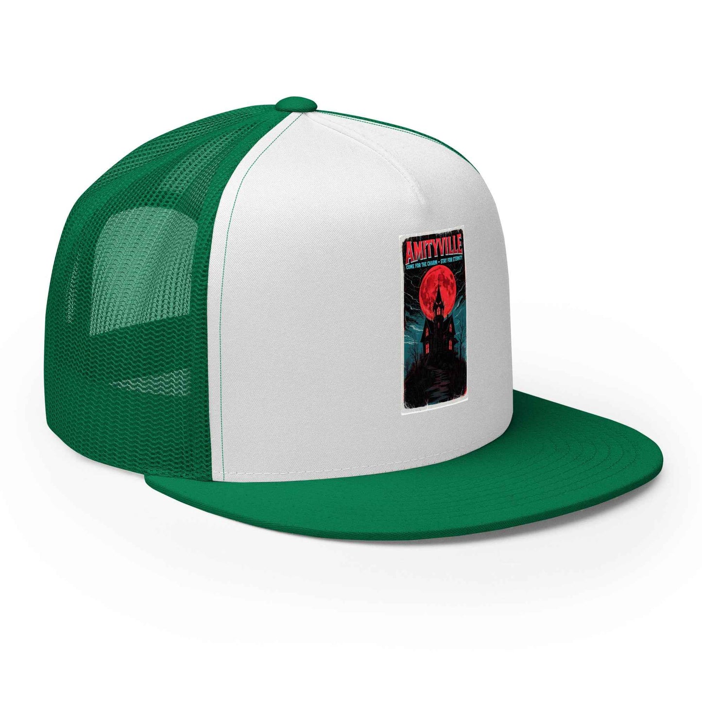 Amityville — Come for the Charm, Stay for Eternity Trucker Cap
