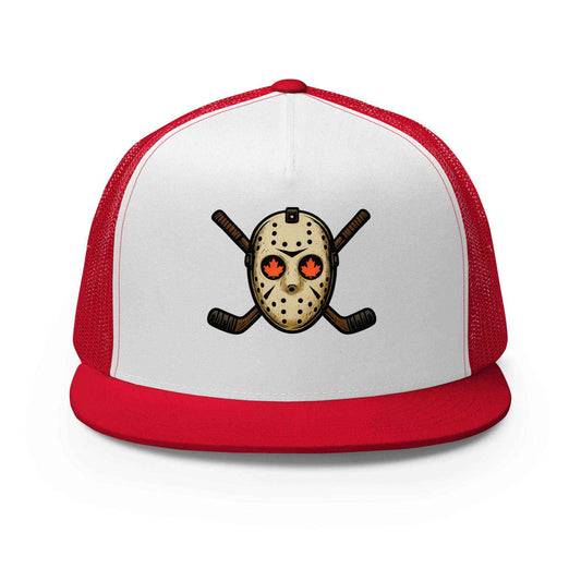 Hockey Mask Haunt Trucker Cap