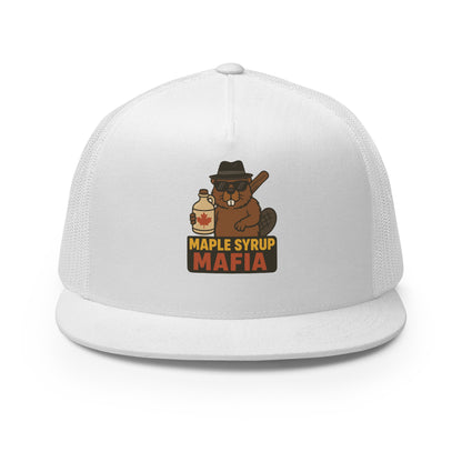 Maple Syrup Mafia Trucker Cap  from Rare Plus Apparel – unique movie & pop culture inspired design.