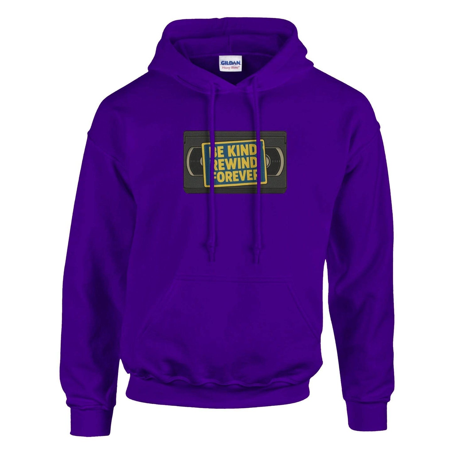 Be Kind, Rewind Forever Classic Unisex Pullover Hoodie | Gildan® 18500  from Rare Plus Apparel – unique movie & pop culture inspired design.