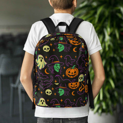 Haunted Halloween Havoc 80s Icon All-Over Print Backpack