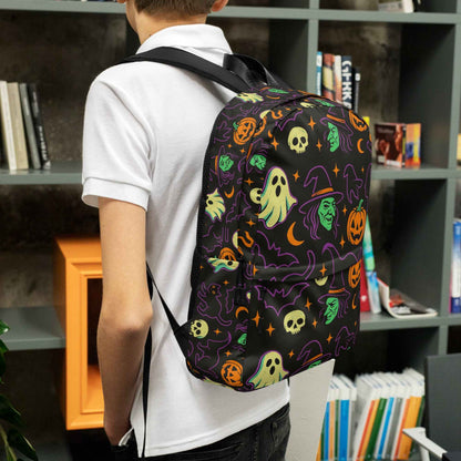 Haunted Halloween Havoc 80s Icon All-Over Print Backpack