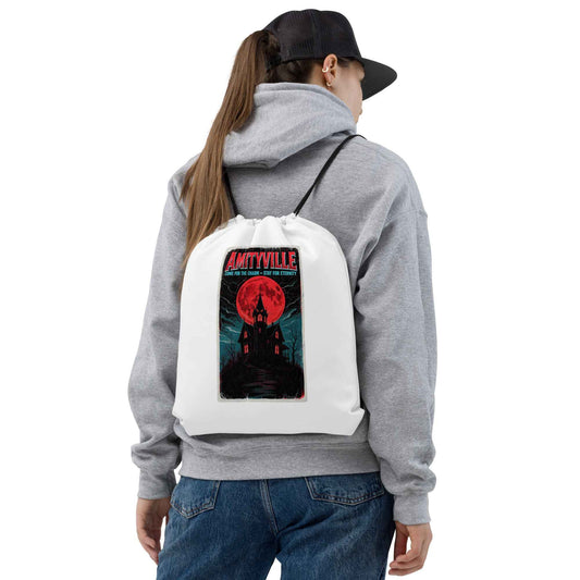 Amityville — Come for the Charm, Stay for Eternity Drawstring bag