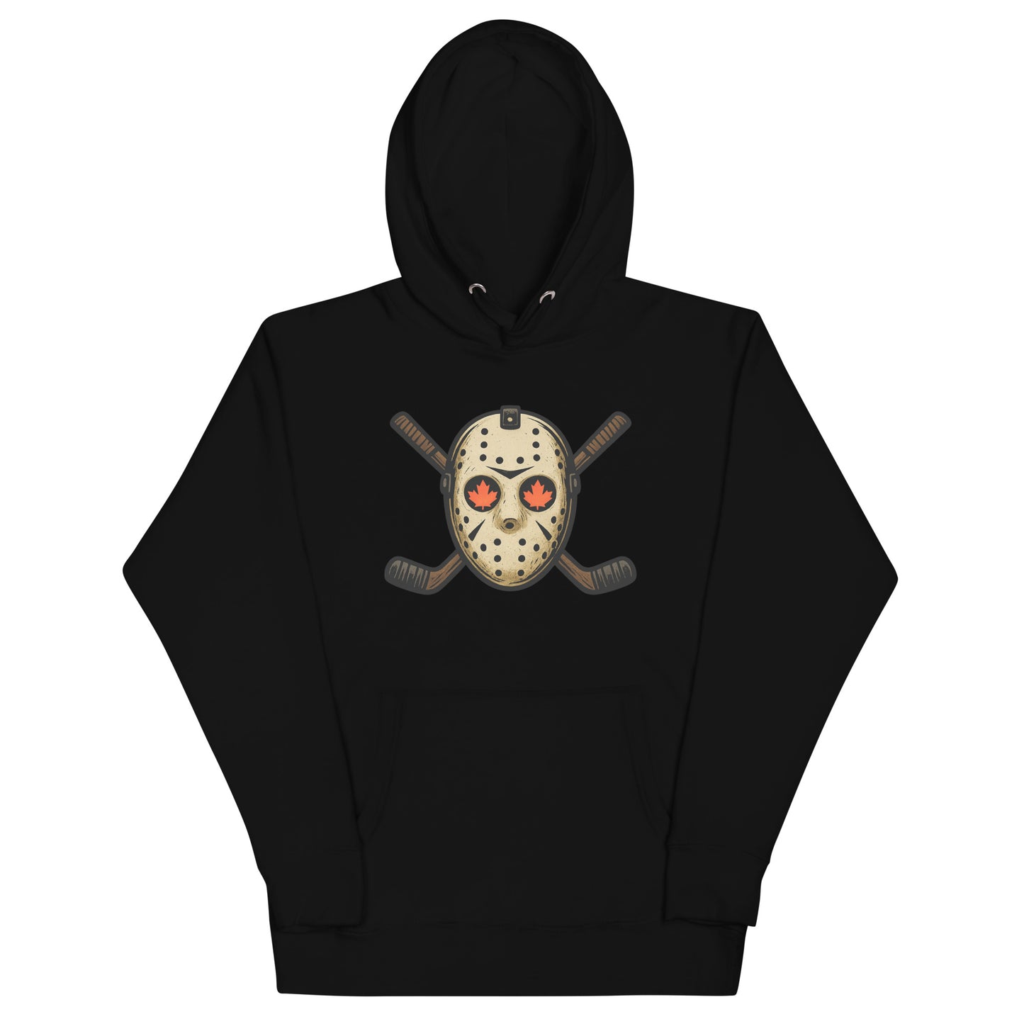 Hockey Mask Haunt Unisex Hoodie  from Rare Plus Apparel – unique movie & pop culture inspired design.