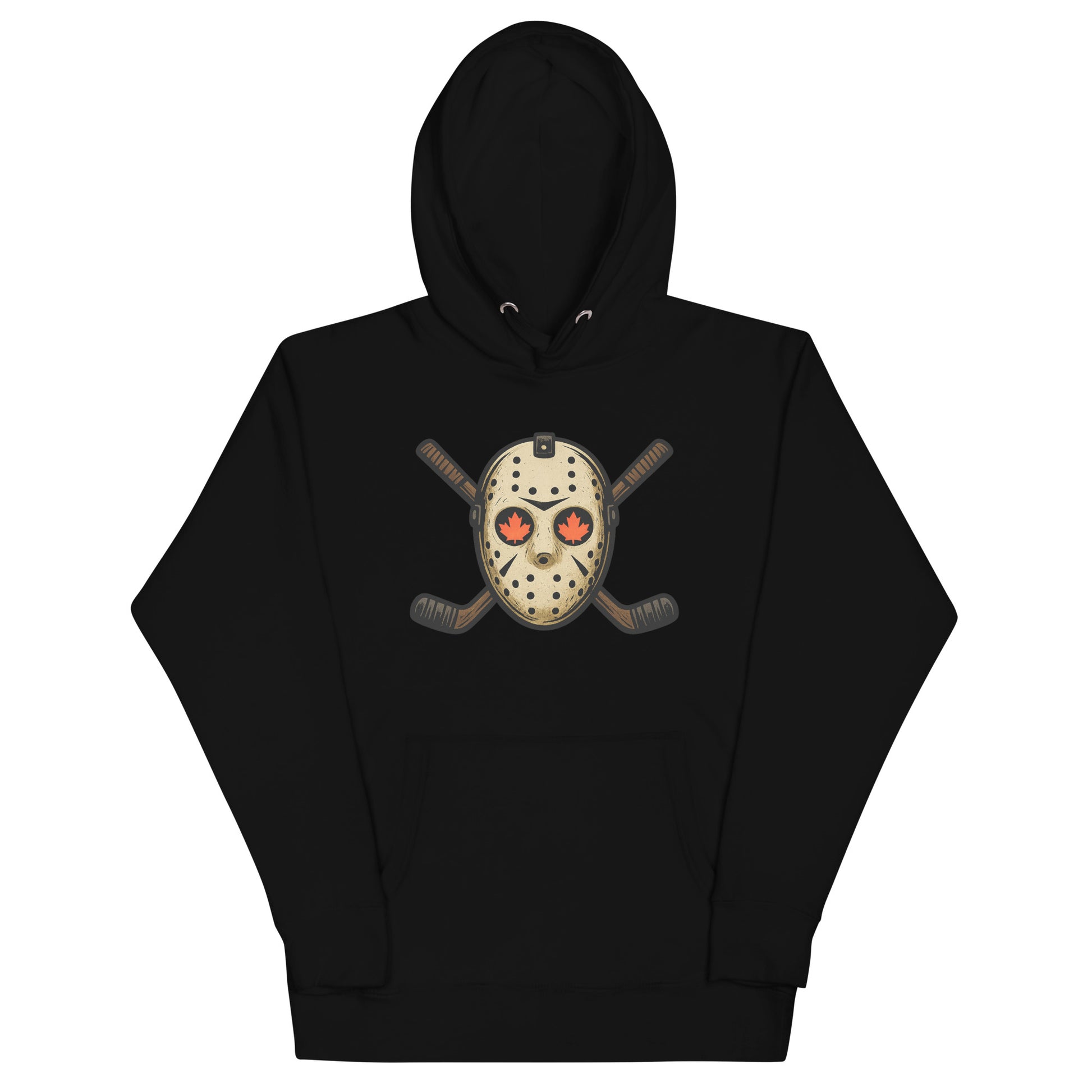 Hockey Mask Haunt Unisex Hoodie  from Rare Plus Apparel – unique movie & pop culture inspired design.