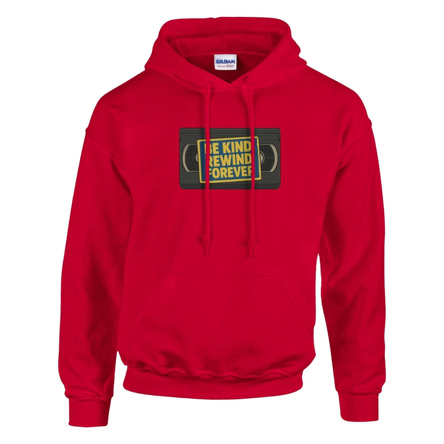 Be Kind, Rewind Forever Classic Unisex Pullover Hoodie | Gildan® 18500  from Rare Plus Apparel – unique movie & pop culture inspired design.