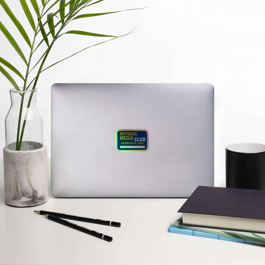 Physical Media Club Holographic stickers