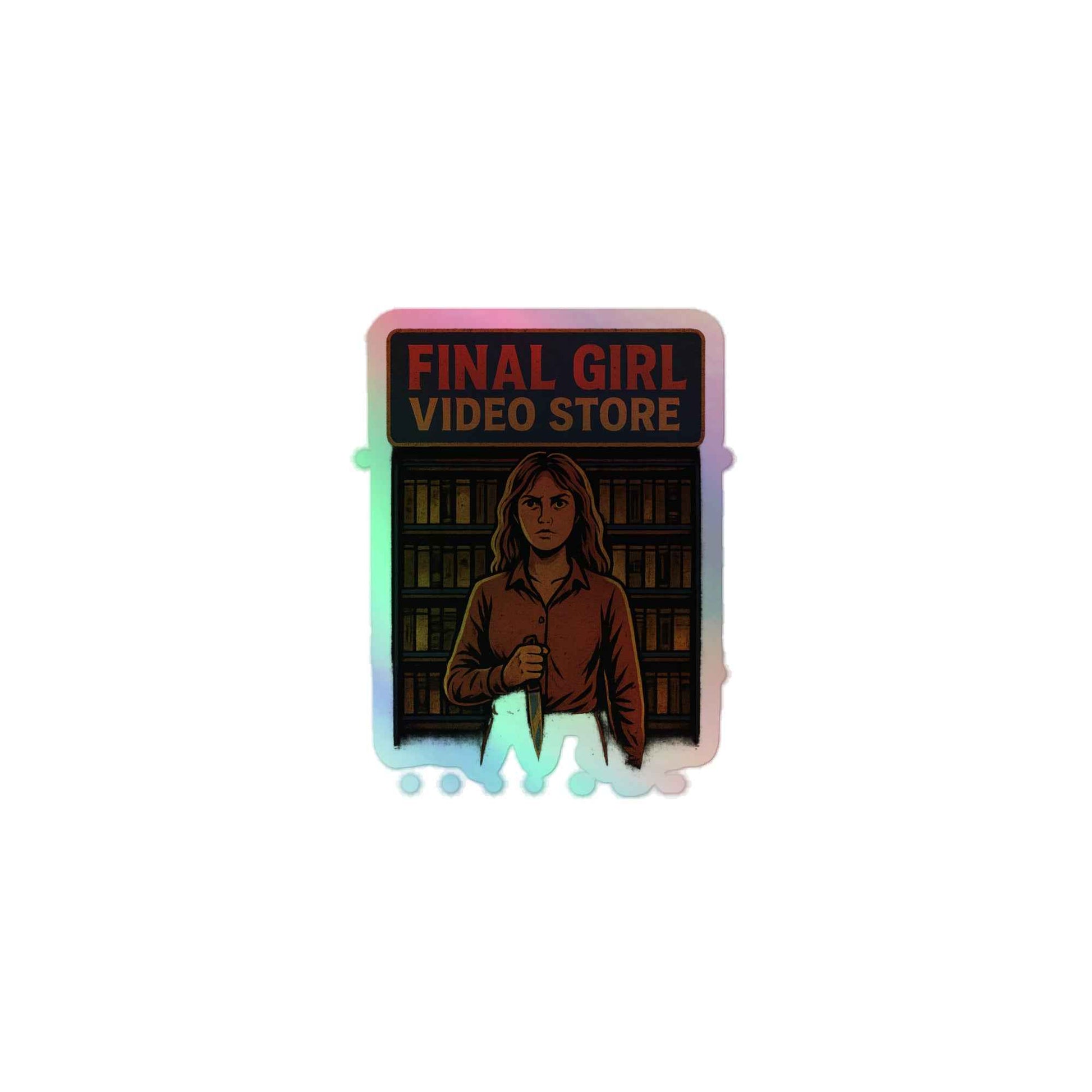 Final Girl Video Store Holographic stickers