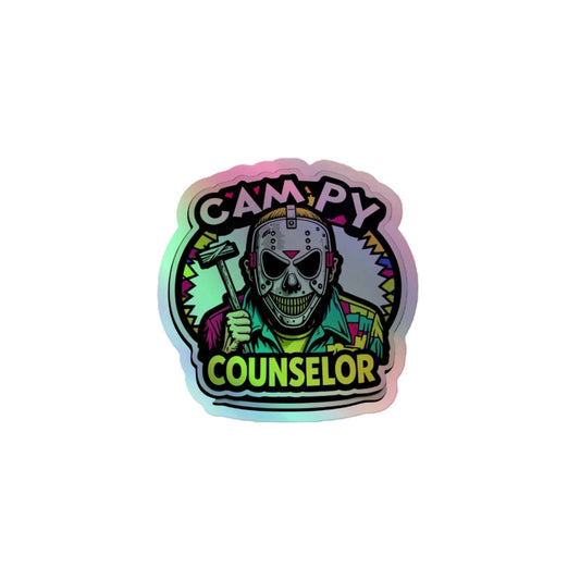 Campy Counselor Holographic stickers