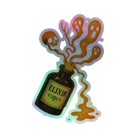 Vintage Horror Art Holographic stickers