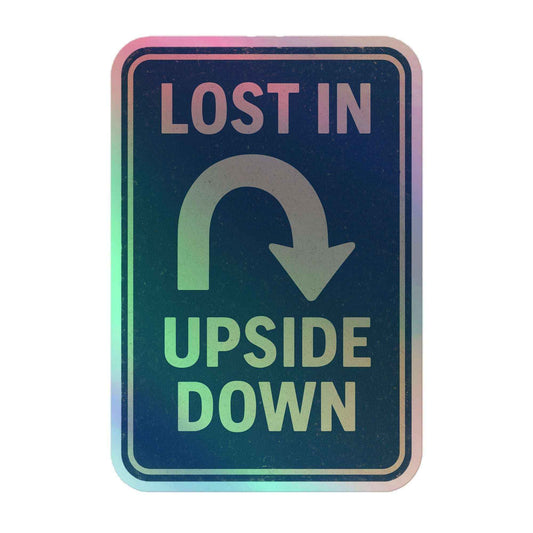 Lost in the Upside Down Holographic stickers