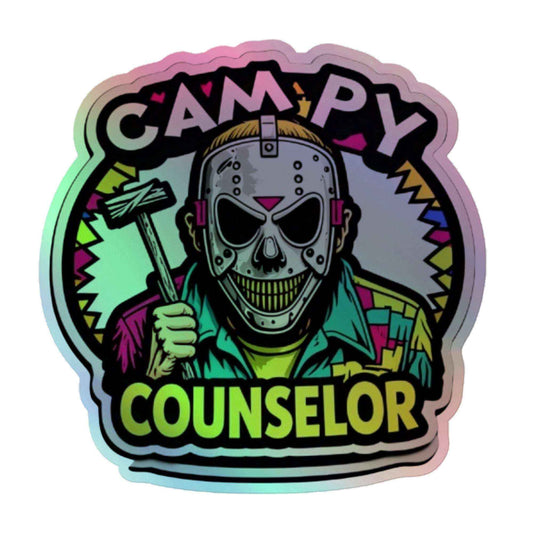 Campy Counselor Holographic stickers