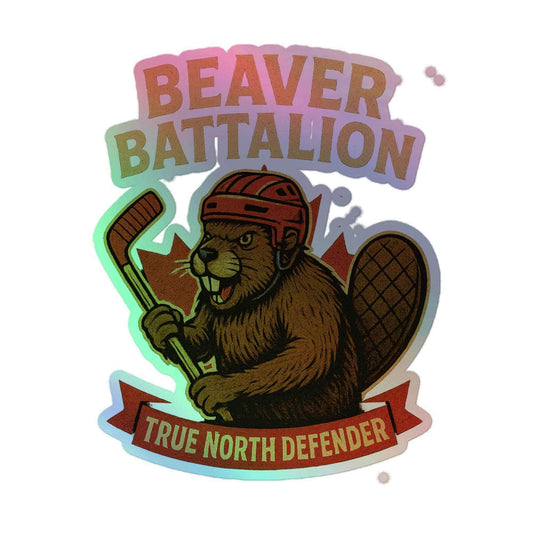 Beaver Battalion – True North Defender Holographic stickers