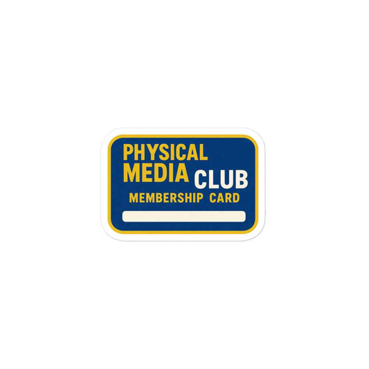 Physical Media Club Bubble-free stickers