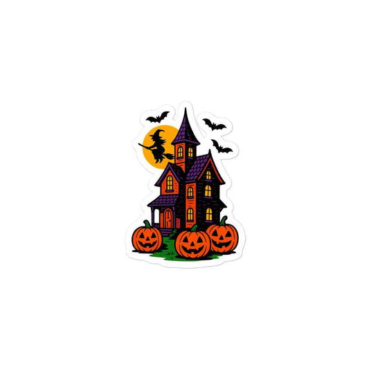 Haunted Halloween House Bubble-free stickers