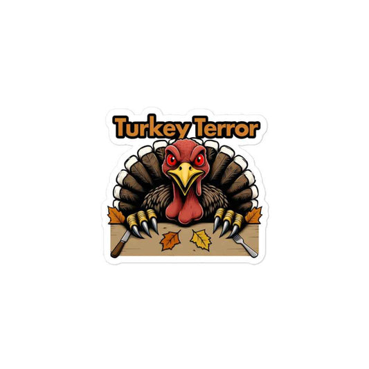 “Turkey Terror” Feast of Fear Bubble-free stickers