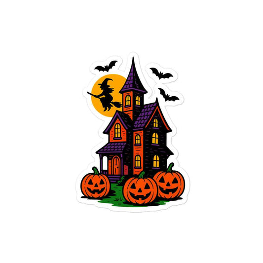 Haunted Halloween House Bubble-free stickers