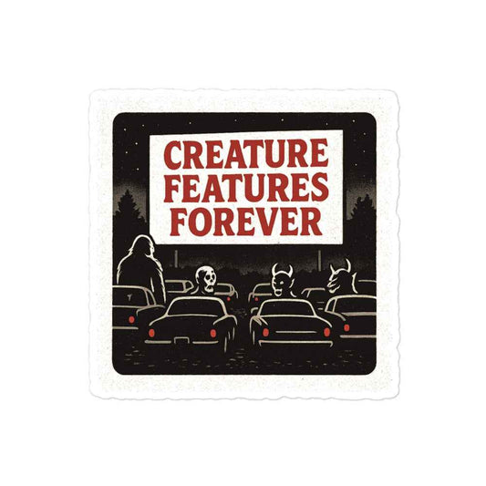 Creature Features Forever Bubble-free stickers