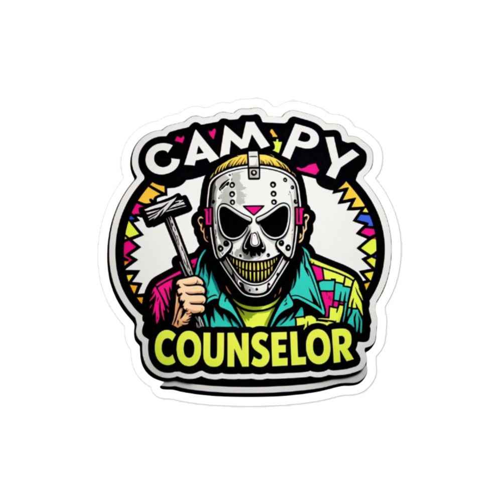 Campy Counselor Bubble-free stickers