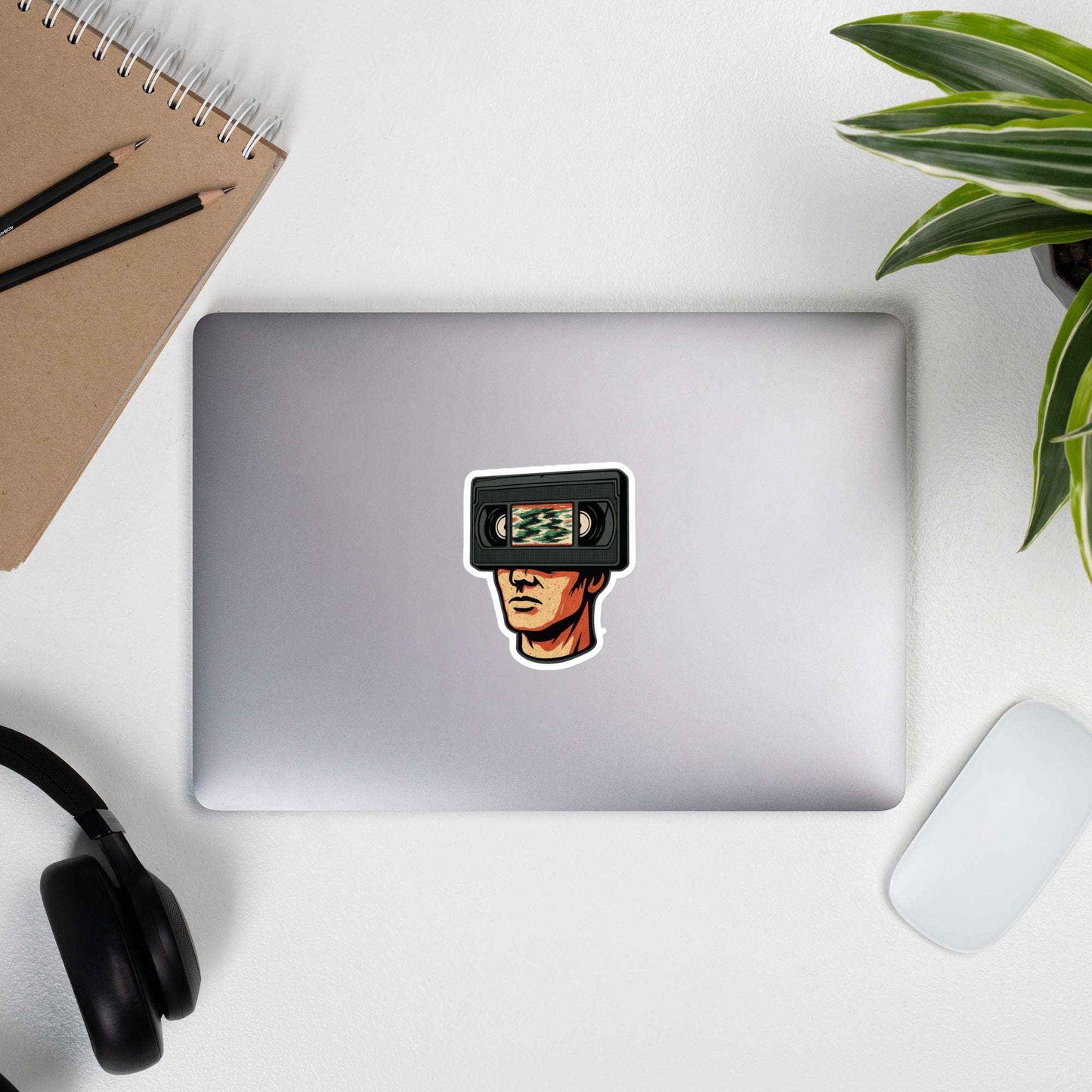 Tape Head VHS Retro Design: Bubble-free stickers