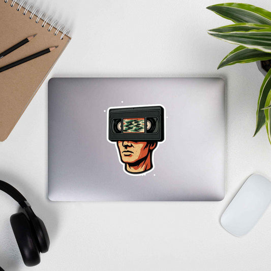 Tape Head VHS Retro Design: Bubble-free stickers